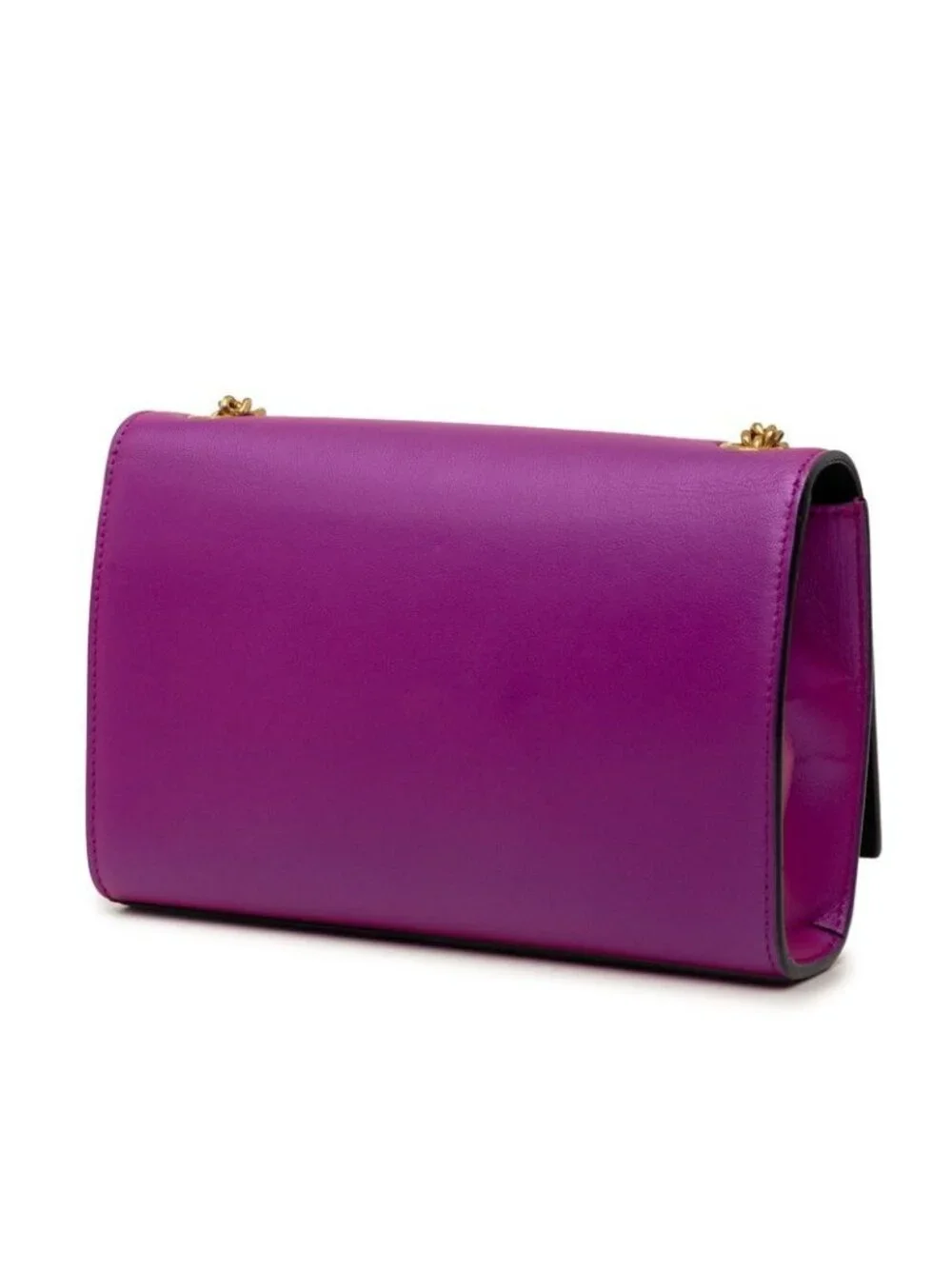 Saint Laurent Kate Crossbody Chain Shoulder Bag Purple Leather